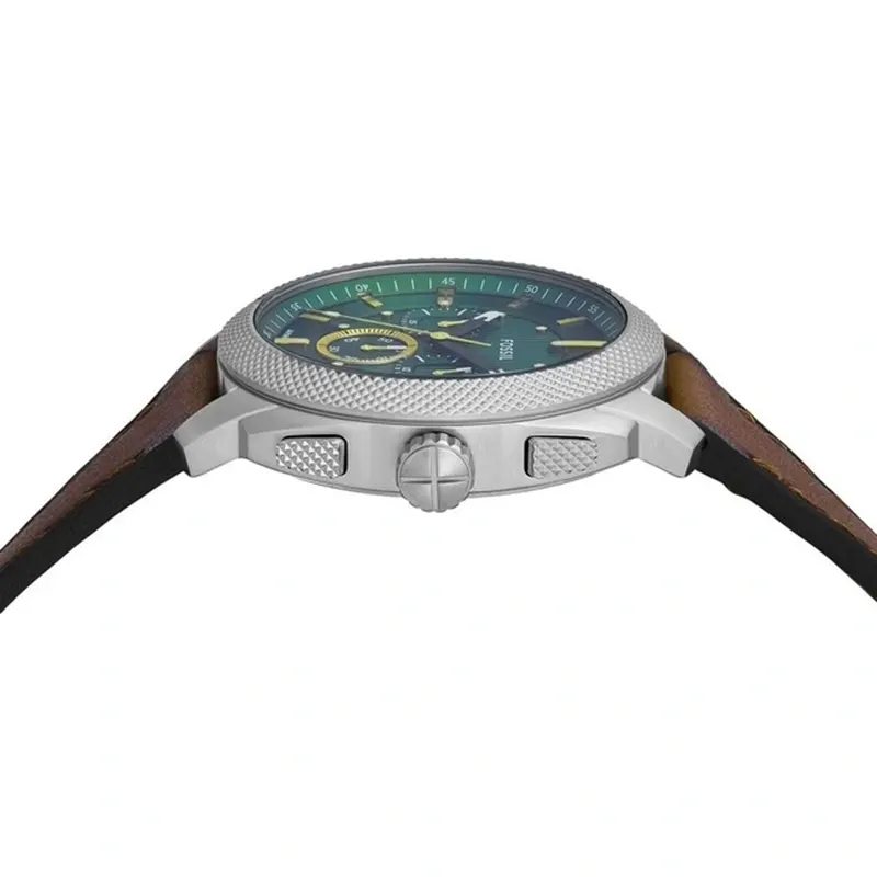 Fossil Machine Chronograph Green Dial Men's Watch- FS6100